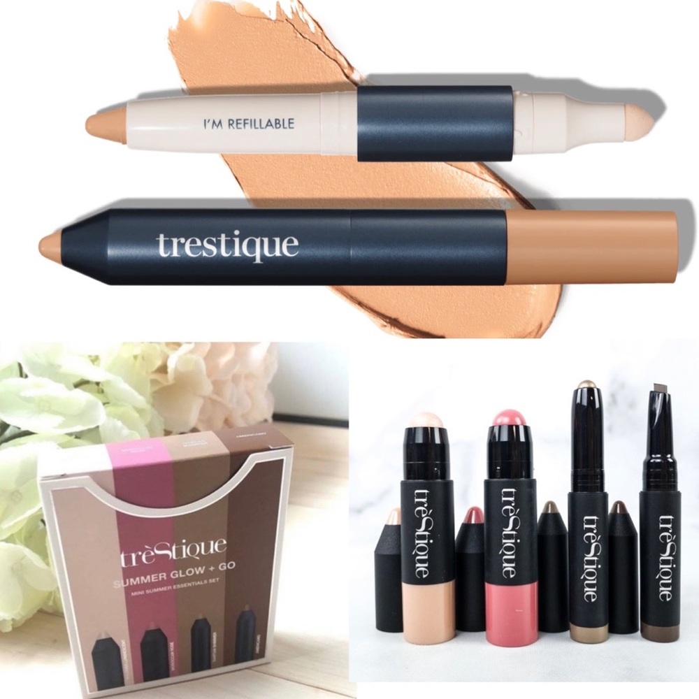 Trestique BUNDLE Summer Glow + Go Mini Set and Conceal, Cover + Correct Crayon